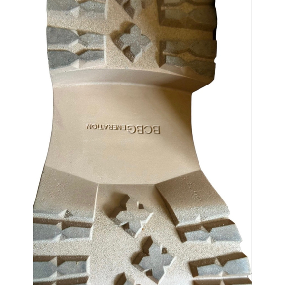 BCBGeneration Women’s Montana Chunky Tan Leather Sock Boots Size 7M - Picture 8 of 8